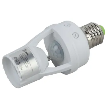 Датчик движения белый E27 60Вт 360гр 6м IP20 MD 014