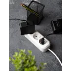 Удлинитель Эксперт 3 гнезда 2 метра 16А/3,0кВт с заземлением ПВС 3х1 EKF PROxima