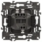 Выключатель, 10АХ-250В, Эра Elegance, антрацит,14-1101-05