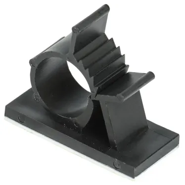 Клипса самоклеящаяся КС-15 черная (24шт)