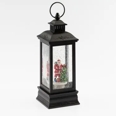 Светильник декоративный новогодний Дед Мороз, теплый белый LED, h 27,5 см, 3*АА, таймер 6 ч, IP20