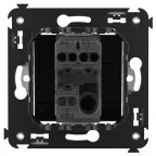 Avanti Выключатель одноклавишный, в стену, Черный квадрат