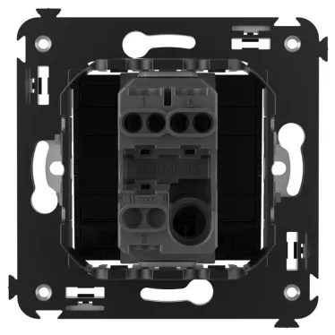 Avanti Выключатель одноклавишный, в стену, Черный квадрат
