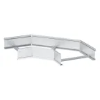 Угол 90 градусов горизонтальный лестничный усиленный 150x900 мм (2 мм)