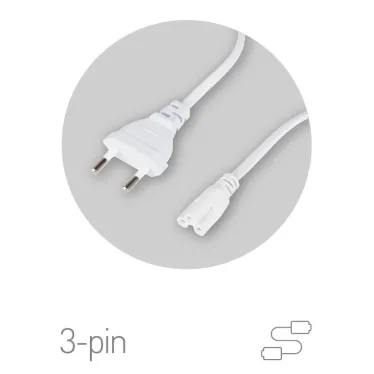 Кабель питания для линейного фитосветильника FITO -3 –pin 1,5 м