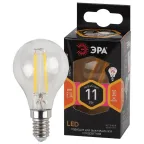 Лампа светодиодная F-LED P45-11w-827-E14 (филамент, шар, 11Вт, тепл, E14) (10/100/4000)