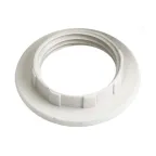 Кольцо абажурное КП27-К02 к патрону Е27 пластик белый (индивидуальный пакет) IEK