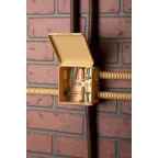 Коробка распаячная КМР-030-014 с крышкой (103х103х55), 8 мембранных вводов светлое дерево IP54 PROxima