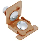 Держатель проводника круглого 6-10мм для фальца 0,6-8мм медь