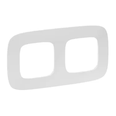 Valena ALLURE Рамка 2 поста белая универсальная