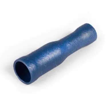 Разъемы штекерные изолированные (Мама) с ПВХ манжетой (РШИ-М) 2,5-4 синие (100 шт/уп)