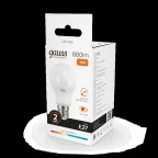 Лампа светодиодная LED 10 Вт 880 лм 3000К А60 груша теплый E27 AC 220В Elementary Gauss