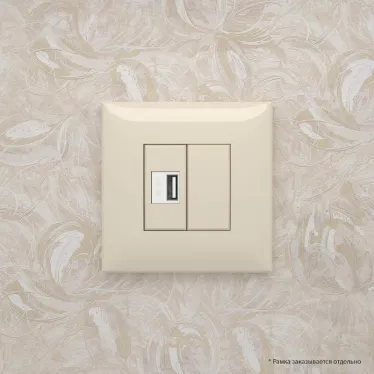 Avanti USB зарядное устройство в стену, ''Ванильная дымка''