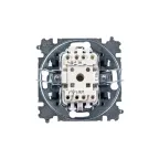 Выключатель одноклавишный Levit белый / дымчатый чёрный