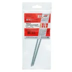 Шуруп универсальный 6х110 потайная головка, остроконечный, оцинкованный (2шт) - пакет