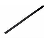 Термоусаживаемая трубка 5,0 2,5 мм, черная, упаковка 50 шт. по 1 м, REXANT