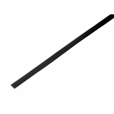 Термоусаживаемая трубка 5,0 2,5 мм, черная, упаковка 50 шт. по 1 м, REXANT
