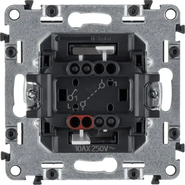 Valena LIFE Выключатель 10АХ 250В с лицевой панелью Безвинтовые зажимы Белый