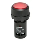 Кнопка красная SW2C-10D с подсветкой неон 1но IP54
