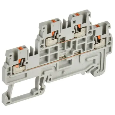 Колодка клеммная CP-ML 2 ур. 1,5мм2 серая IEK