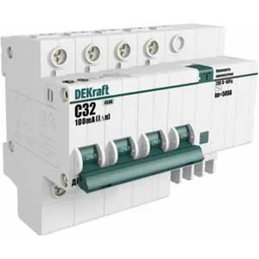 Выключатель автоматический дифференциальный АВДТ 4п 32А 100мА тип AC ДИФ-101 4.5кА