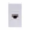 VIVA Розетка компьютерная RJ45 1 модуль категория 5е белая