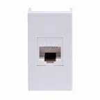 VIVA Розетка компьютерная RJ45 1 модуль категория 5е белая