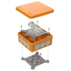 Коробка огнестойкая разветвительная для о/п двухкомпонентная 60-0303-FR6.0-4-4-Р Е15-Е60 100х100х40