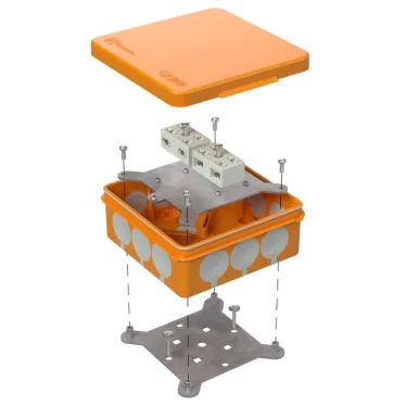 Коробка огнестойкая разветвительная для о/п двухкомпонентная 60-0303-FR6.0-4-4-Р Е15-Е60 100х100х40