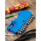 Шина нулевая PE 63.8 (DIN изолятор)