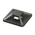 Монтажная база двойная самоклеящаяся 25x25 (спец.состав), черная дляхомутов шириной до 4,8мм