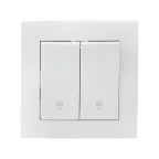 Валенсия выключатель 2-кл. 10А белый проходной