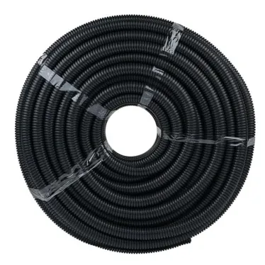 Труба гофрированная FRHF с зондом d25мм (75м) черная Plast PROxima