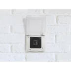 Зарядное устройство с двумя USB-разьемами тип A-тип С 240В/5В 3000мА - Etika - Цвет Антрацит