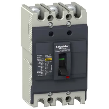Выключатель автоматический трехполюсный EZC100 18 KA/380В 3T 32 A