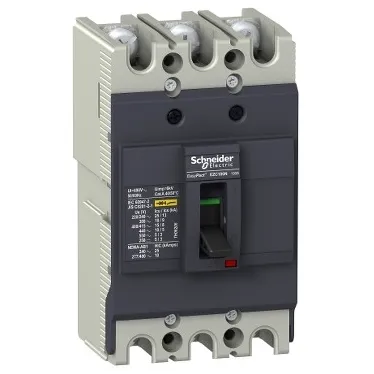 Выключатель автоматический трехполюсный EZC100 18 KA/380В 3T 32 A