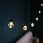 Лофт-гирлянда светодиодная 5 м, черный ПВХ, 20 LED, теплое белое свечение | 303-066 | NEON-NIGHT