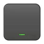 Выключатель одноклавишный наружный BLАNCА (cх.1) с подсветкой, с изолирующей пластиной, 10А, 250В, антрацит