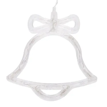 Фигура светодиодная "Колокольчик" на присоске с подвесом, цвет ТЕПЛЫЙ БЕЛЫЙ | 501-012 | NEON-NIGHT