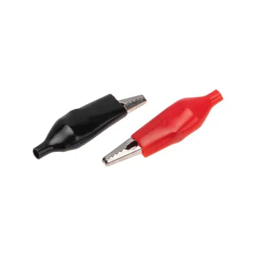 Зажим крокодил в изоляторе, длина 56 мм, ток 5A, 2 шт., пакет БОПП,