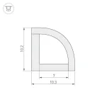 Светильник MAG-ORIENT-SPOT-R45-12W Warm3000 (BR, 24 deg, 48V, DALI) (Arlight, IP20 Металл, 5 лет) | 045062 | Arlight