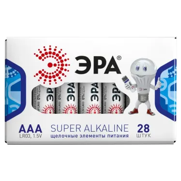 Батарейка LR03-28 box SUPER Alkaline (28/1120/44800)