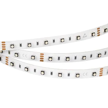 Лента LED MINI-F60-10mm 24V RGB (14.4 W/m, IP20, 3535, 5m) (ARL, Открытый)
