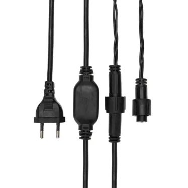 Гирлянда Айсикл (бахрома) светодиодный, 4,8 х 0,6 м, черный провод, 230 В, диоды синие,  176 LED  | 255-133 | NEON-NIGHT