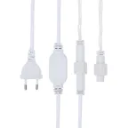 Гирлянда "Айсикл" 4,8х0,6 м, с эффектом мерцания, белый ПВХ, 176LED, цвет: Зелёный, 220В | 255-164 | NEON-NIGHT