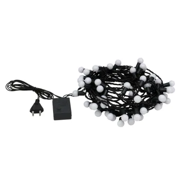 Гирлянда "Мультишарики" Ø17,5 мм, 10 м, темно-зеленый ПВХ, 80 диодов, цвет Мультиколор | 303-509-6 | NEON-NIGHT