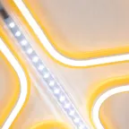 Фигура Снежинка из гибкого неона с эффектом тающих сосулек, 60х60 см, цвет свечения теплый белый/белый | 501-226 | NEON-NIGHT