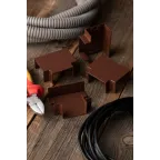 Угол T-образный (40х25) (4 шт) Plast под темное дерево