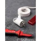 Евровилка с ушком белая 16А