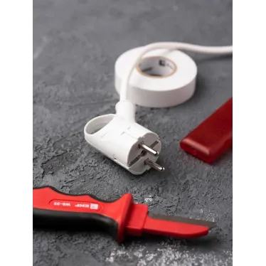 Евровилка с ушком белая 16А